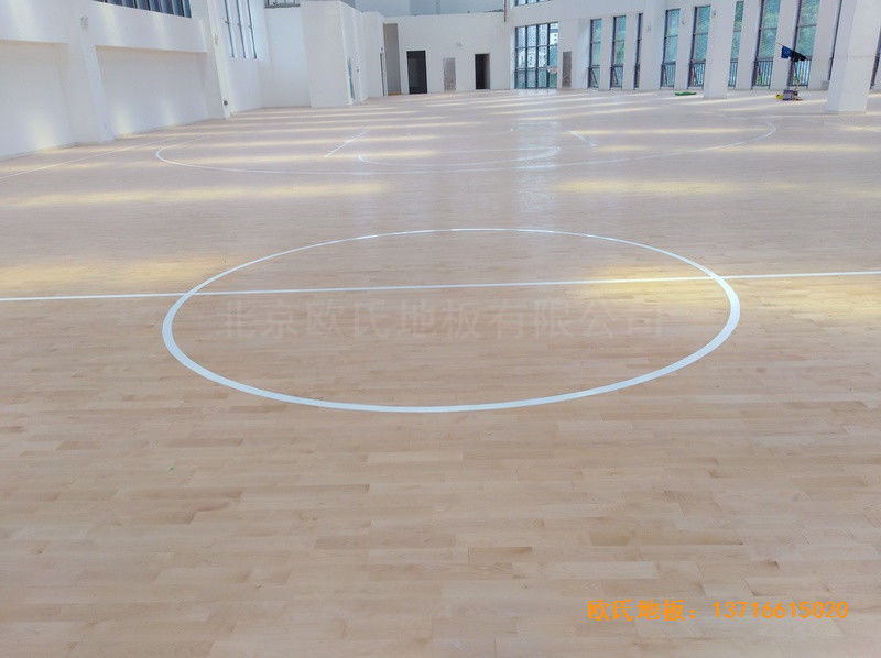 重慶重光小學(xué)籃球館運動地板施工案例5